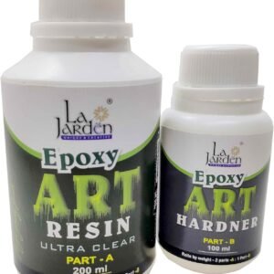 La Jarden® 300g Crystal Clear UV Resistant, Long- Lasting, Smooth Finish, All Surface, Easy to Use, Non-Toxic Epoxy Art Resin Kit