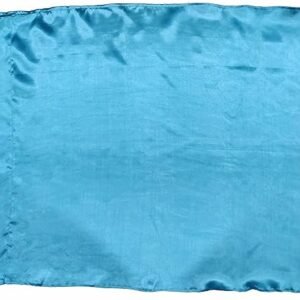 La Jarden LARGE RECTANGLE PEACOCK BLUE 2.58 x 3.16 feet Silky, Shiny Satin flag for Branding & Promotion, Directional usage, Decorative accents, Themed decor, VIP Areas & sponsorship, Hotel events and business carnival grounds [31x38 inches]