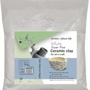 JK ART 450g Ceramic Clay Powder for Art n Craft, Ceramic Pottery & Mini Sculptures for Children, Artist