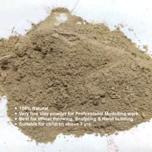 La Jarden? ?????? ????? Shadu Mati/Clay, Modelling Clay, Natural Clay, Eco Friendly/Air Dry Clay (Powder Grey 1.9Kg) For Children To Play/School/College Art Students, Arts & Crafts Projects