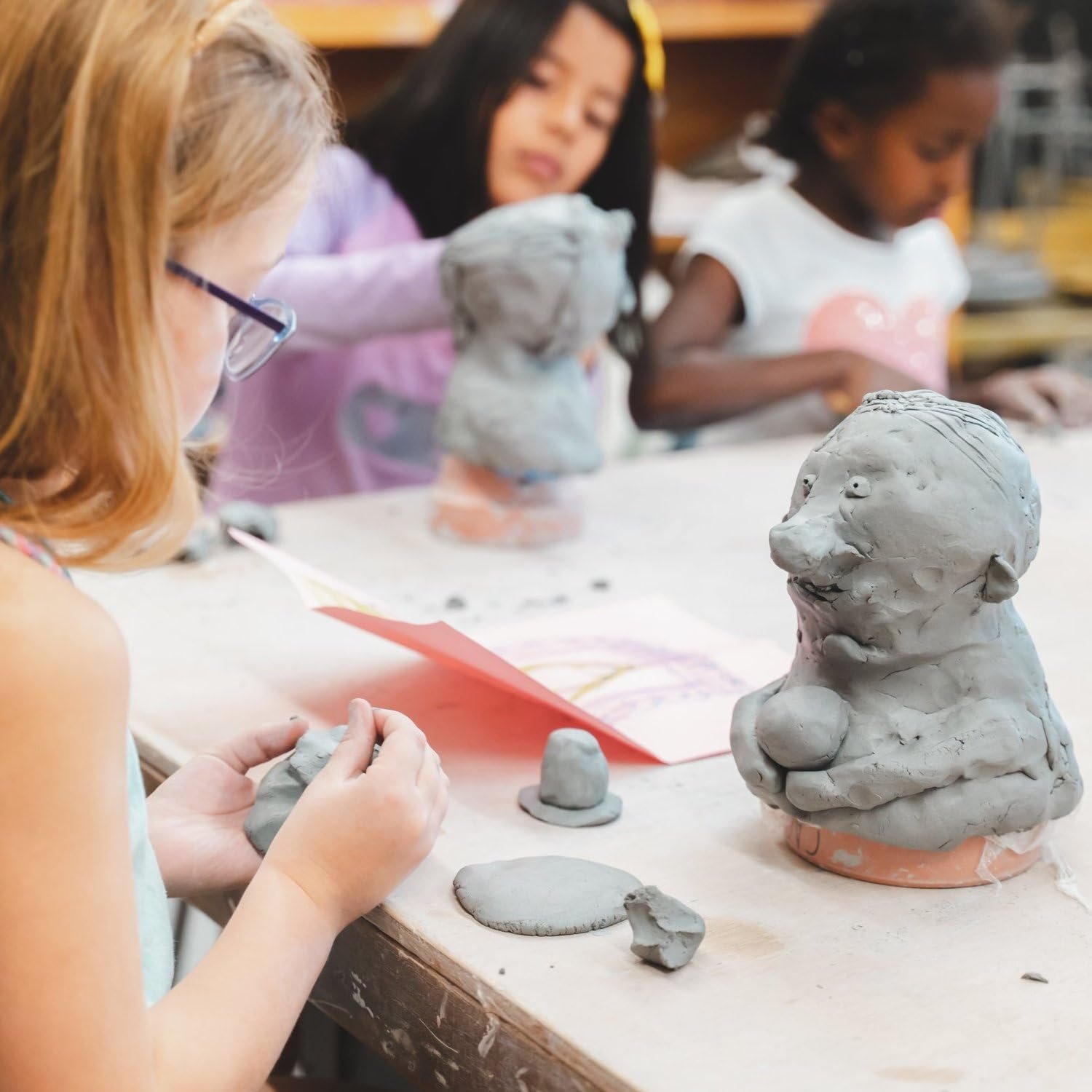 JK ART Natural Clay Terra Cotta Shadu Dough for Eco-Friendly Ganesha  Figurines Modelling Sculptures Jewellery and Pottery (500 g)