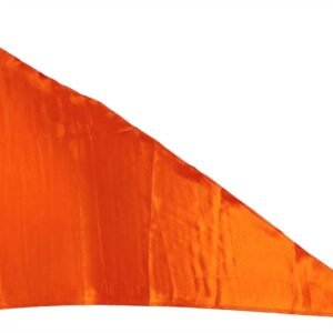 La Jarden Non Printed Blank Silky Satin Fabric Flag for Yoga, Meditation, Om Shanti Bhawan, Bhagwa Dhwaj for Temple, House & Religious Purpose (Large, Orange) 36x54 inches [3x4.5 feet]