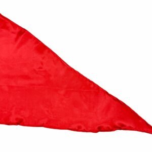 Craft Mania® Premium Large Dark Red Satin Flag (26 × 40 in / 2.16 × 3.33 ft) | Blank Non-Printed All-Purpose Worship, Yoga & Meditation Flag for Temple, Ashram, Om Shanti Bhawan, Home & Events (Pack of 1)